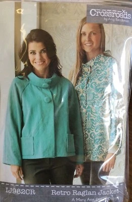 INDYGO JUNCTION CROSSROADS  #IJ982CR RETRO RAGLAN JACKET  SIZE S-XXL NIP - Image 1 of 2