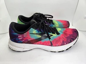 Brooks Launch 7 Shoes Womens 9 B Multicolor Tye Dye Rock N Roll Running Sneakers - Picture 1 of 8