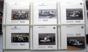 Set of 6 CD ROM Media Press Info BMW Sauber F1 Williams Racing Motorsport - Picture 1 of 8