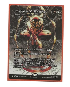 IRON SPIDER, CIVIL WARRIOR ( Alibou Ancient ) FOIL Marvel MTG English Magic 0039 - Imagen 1 de 1