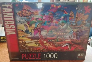 Ciro Marchetti Fantasia JIgsaw Puzzle 1000pc Flying Ship Fish New KS Games - Picture 1 of 2