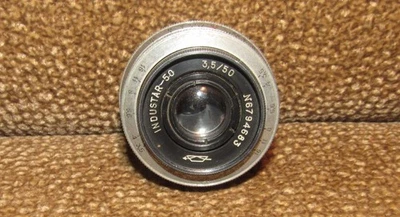 Original-Authentic USSR .  Industar 50 50mm f/3.5 Vintage Photo Lens - Image 1 of 4
