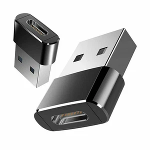 USB Type C Female to USB 3.0 Adapter Male Converter Charger for iPhone Samsung - Picture 1 of 12