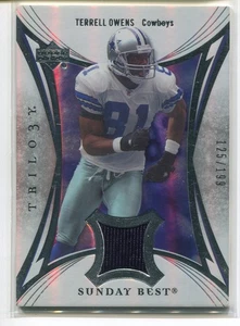 2007 Upper Deck Trilogy Sunday Best Silver Terrell Owens /199 Game Used Relic - Picture 1 of 2