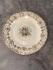 American Limoges Triumph Rosalie 22K Gold Trim 6" Bread Plate - Free Shipping - Picture 1 of 5