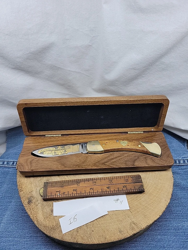 Schrade + USA LTD 5 周年 Handyman 1998 年木盒 — 第 1/4 张图片