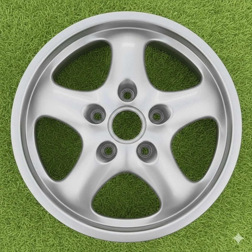 Llanta de aluminio Porsche 911 1995 1996 1997 1998 67221 OEM 17x7 plateada Foto 1 de 1