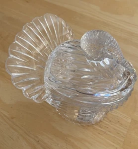L.E. Smith Vintage Glass Tom Turkey Figural Candy Dish (HEAVY) - Picture 1 of 4