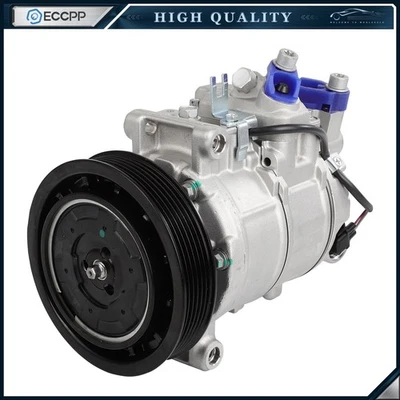 Compresor de aire acondicionado con polea de 6 ranuras para Audi A6 2006-2011 A6 Quattro Q5 S4 S5 Foto 1 de 4
