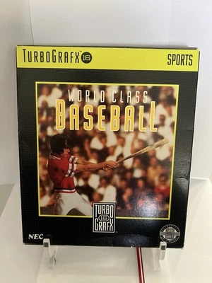 World Class Baseball (TurboGrafx-16, 1989)CIB Complete In Box - Authentic-Tested - Image 1 of 4
