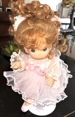 Precious Moments 收藏家娃娃 芭蕾舞女演员 1997 年 无盒,含标准 — 第 1/4 张图片