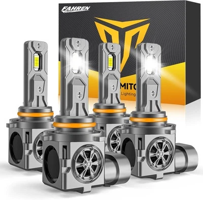 FAHREN/TERMITOR FAHREN 2025 Upgraded 9005 9006 LED Headlight High/Low Light Bulb 140000LM 10Year