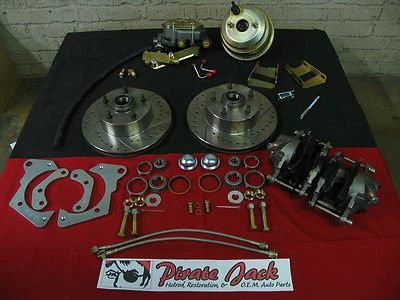 Kit de frenos de disco Chevy Impala 1965-68 de alto rendimiento con conversión de freno eléctrico Foto 1 de 4