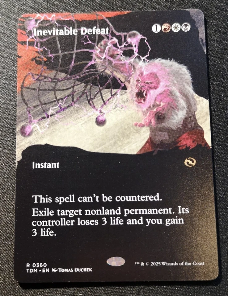Inevitable Defeat - Borderless - TDM - MTG - EN - NM - 0360 - Image 1 of 1