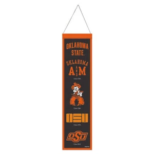 Oklahoma State Cowboys Banner Wool 8x32 Heritage Evolution Design - Picture 1 of 1