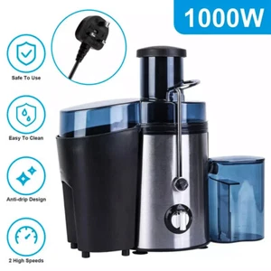 1000W Juicer Machine Whole Fruit Vegetable Large Juice Extractor Stainless Steel - Picture 1 of 16