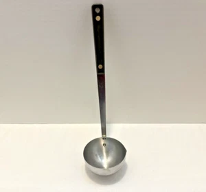 Vintage EKCO Flint Suppenkelle Composite dunkler Griff Edelstahl Made in USA - Bild 1 von 22
