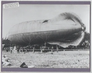 ARMY BALOON CORPS OAHU HISTORIC HAND PRINTED SILVER HALIDE PHOTO ON 8X10" MATT - Picture 1 of 1
