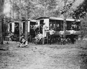 Gefangene in Gefängniswagen 1910 8x10 Nachdruck des alten Fotos gefangen gehalten - Bild 1 von 1
