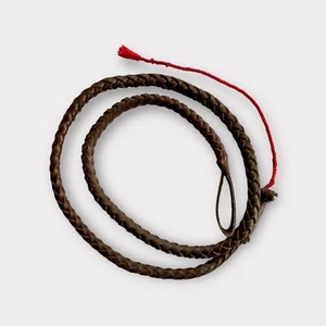 LADIES HUNTING WHIP REPLACEMENT THONG, BROWN ENGLISH LEATHER HORSE *FREE POST* - Picture 1 of 7