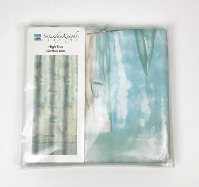 Saturday Knight LTD High Tide Fabric Shower Curtain 70x72 - Image 1 of 4