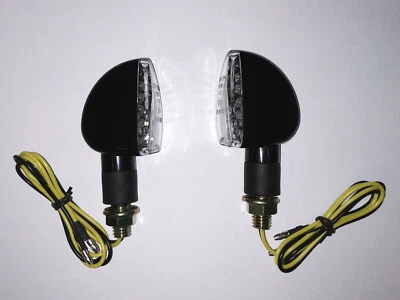 Blinker Set Universal M10 Glas: transparent klar kurz Roller Moped Motorrad Mofa - Bild 1 von 4