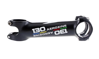 Aerozine XS7 Road MTB eBike Cycling AL7050 Stem w/Titanium bolts 6D 130mm Black - Image 1 of 4