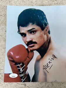 Alexis Arguello Signed boxing Photo JSA COA  Autograph world Champion 8x10
