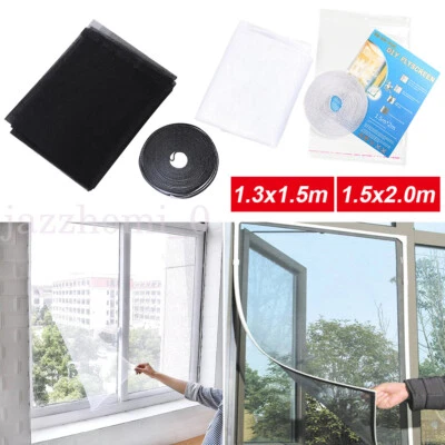 Insect Fly Mosquito Cover Screen Window Netting Mesh Kit Wasp Net Curtain Bug - Image 1 of 4