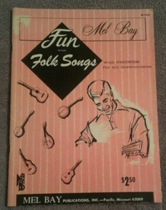 Mel Bay Fun With Folk Songs With Chords For Guitar Ukelele Banjo Mandolin 1963 - Picture 1 of 3