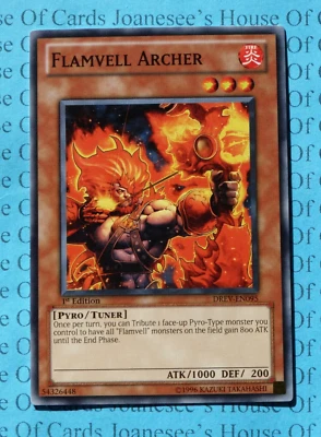 DREV-EN095 Flamvell Archer Yu-Gi-Oh Card 1st Edition New - Image 1 of 4
