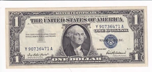 U.S. Fr 1619, $1 Silver Certificate, Series 1957, Unc (F34505) - Picture 1 of 2