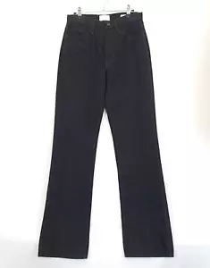 Frame Le Italien Noir Black Flare Denim Pants Women 26 Black Jeans Grunge Casual - Picture 1 of 15