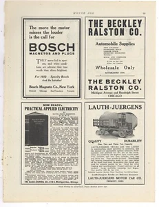1912 Lauth Juergens Motor Car Co. Ad: 1-3 Ton Trucks - Fremont, OhiO - Picture 1 of 1