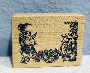 Sello de goma montado en madera para conejos de jardinería PSX F-413 NUEVO - Imagen 1 de 2