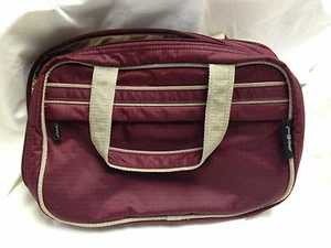Eddie Bauer Travel Kit Bag  Zip Around with Two Sections 10 x 7 x 3 Handles - Picture 1 of 3
