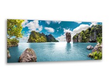 Glass Pictures Wall Pictures 125 x 50cm Phi Phi Island Krabi AG312502803