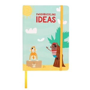 Swashbuckling Ideas Pirate Adventure Hardback Lined Notebook Ruled Kids A5 - Picture 1 of 3
