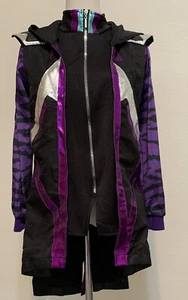 Fortnight Panini Raven Hooded Costume Cosplay Black Foil Youth XL - Picture 1 of 9