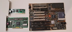 MOTHERBOARD ST586 REV. P550 RAM 8 Mb + INTEL PENTIUM + S3 Trio 64 + LAN - Picture 1 of 1