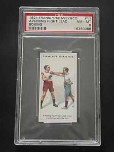 1924 Franklyn Davey & Co Boxen #11 Vermeidung rechter Blei PSA 8 - Bild 1 von 3
