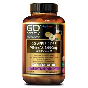 Vinagre de sidra de manzana GO Healthy GO 1.000 mg con Capsi Slim 60 VCaps - Imagen 1 de 1