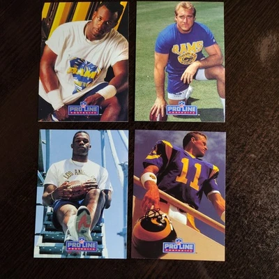 1991 Pro Line Portraits - Everett, Dupree, Phifer, Greene - Los Angeles Rams - Image 1 of 4
