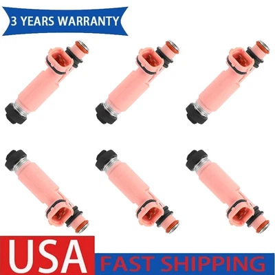 6X Inyector de combustible 2320920030 apto para Lexus RX400H 3,3 L V6 ELÉCTRICO/GAS 2006-2008 Foto 1 de 4