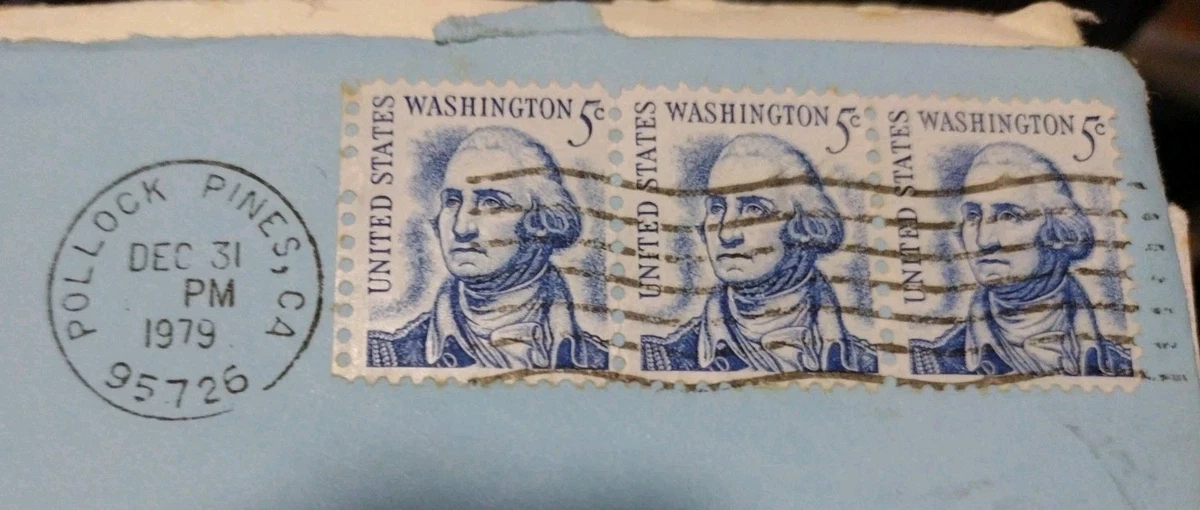 5 Cent Washington Blue Used US Stamps (1901-Now) for sale | eBay