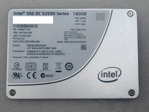 Intel DC S3500 Series 160GB 6Gb/s SATA SSDSC2BB160G4 2.5" SSD - Picture 1 of 2