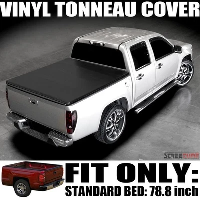 For 07-14 Chevy Silverado/GMC Sierra 6.5 Ft Truck Bed Hidden Snap Tonneau Cover - Image 1 of 4