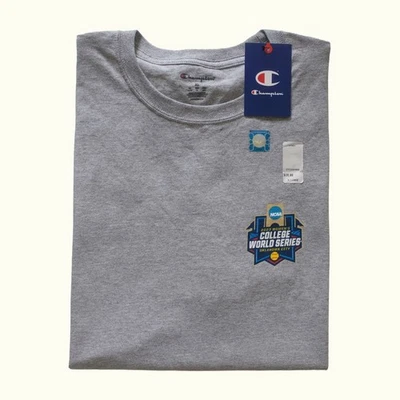 NCAA CHAMPION SOFTBALL CHAMPIONSHIP NEW NWT GRAY GRAPHIC T SHIRT MENs SZ XL 2023 - Image 1 of 4