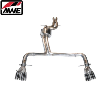AWE Track Edition Cat-Back Exhaust w/ 4” Chrome Tips For 13-17 Audi S5 3.0L Foto 1 de 4