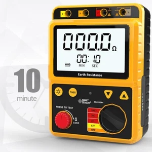 Portable Digital Earth Ground Resistance Meter Tester 2ohm/20ohm/200ohm AR4105A - Picture 1 of 8